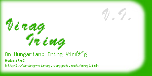 virag iring business card